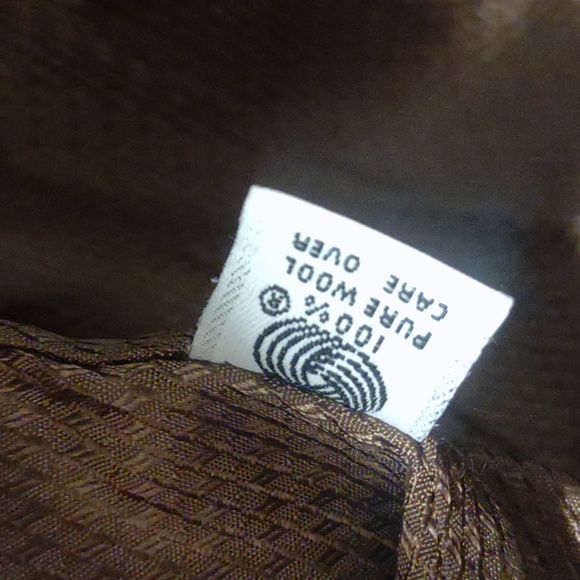 Vintage Ashley Scott green gold wool USA made full long length wrap trench coat - Picture 8 of 11